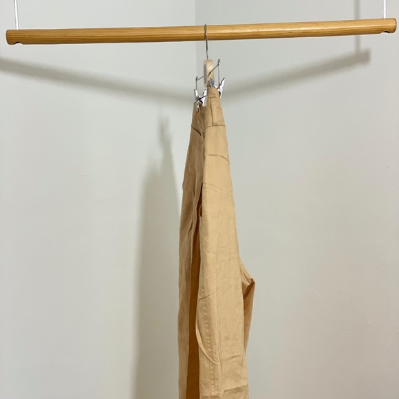 High Waisted Linen Pants in Dulce de Leche - Picture 11 of 16